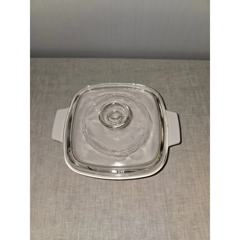Corning Ware Casserole Dish L'Echalote Spice O Life White Vintage 1 Quart Exc